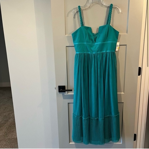 $240 NWT Anthropologie Hutch Sz 12 Square Neck Tulle Maxi Dress Sweetheart Neck - Picture 2 of 10